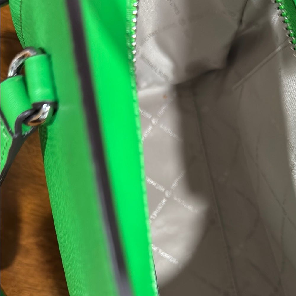 Michael Kors Kelly Green Satchel with Gold Hardware - Picture 14 of 16